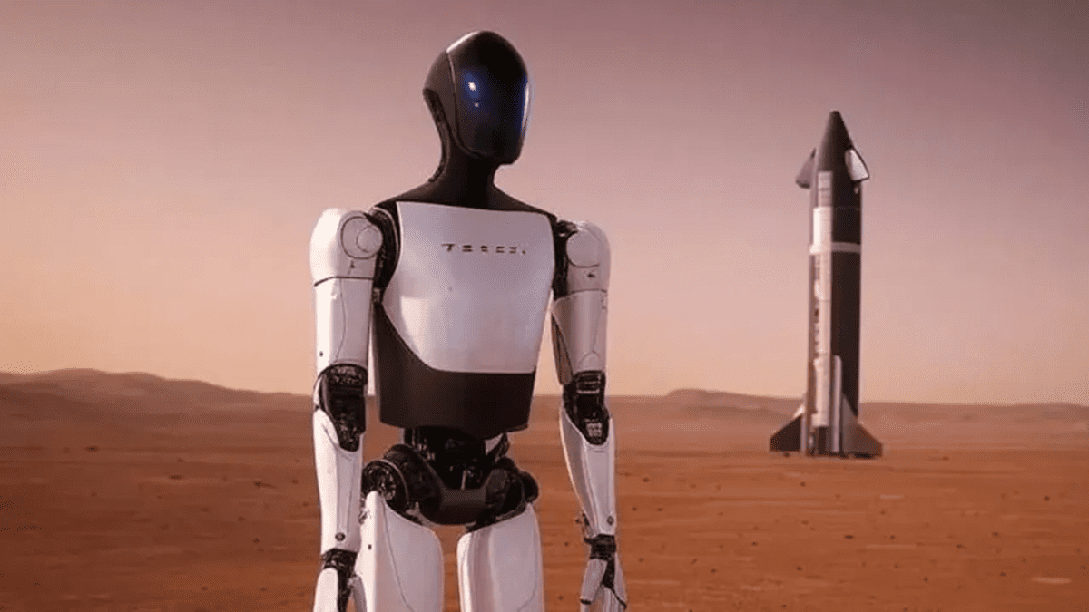 space x insansı robot optimus