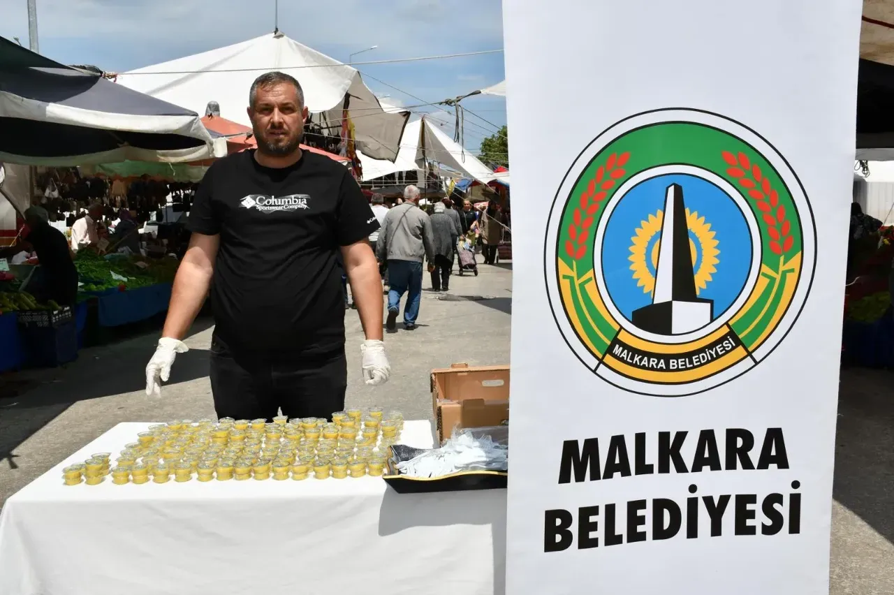 Malkara'nın peynir helvası Saray Pazarı’nda tanıtıldı