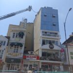 Süleymanpaşa’daki Şar Pastanesi'nde çıkan yangın görüntüsü.
