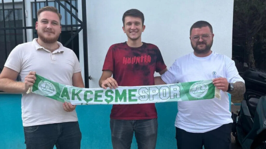 Akçeşmespor’un yeni transferi Hasancan Saygı ile fotoğrafı
