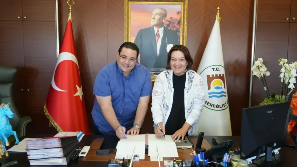 Perinthos Antik Kenti kazı alanında 2025 protokol töreninden bir kare – Ağustos 2025