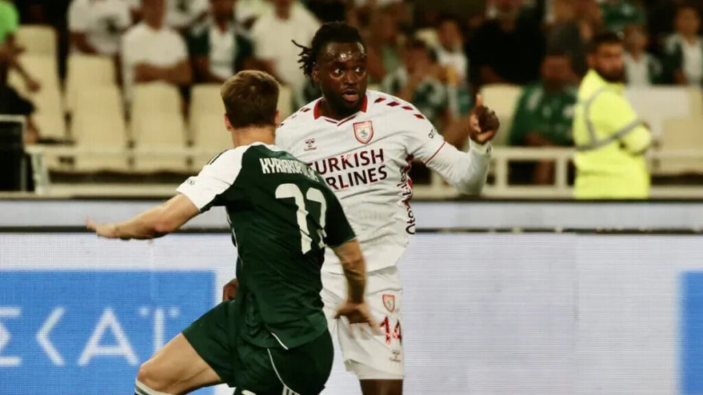Samsunspor Panathinaikos maçından bir an