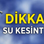 Tekirdağ su kesintisi ne zaman bitecek? (27 Ocak Salı)