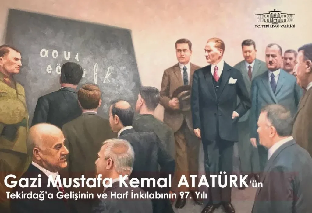 Harf İnkılâbı’nın 97. yılı Tekirdağ’da kutlanacak 10 Tekirdağ’da Harf İnkılâbı’nın 97. yıldönümü kutlamaları