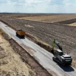 Tekirdağ Ergene’de yenilenen ve genişletilen yol çalışmaları