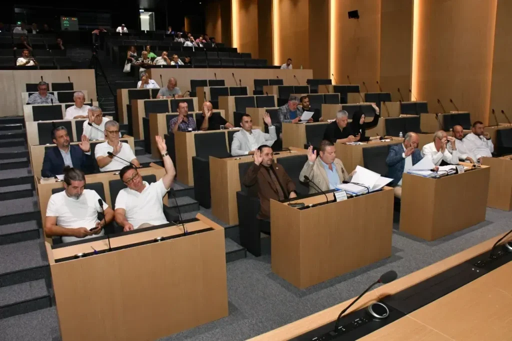 Süleymanpaşa Belediyesi eylül ayı meclis toplantısından bir görüntü