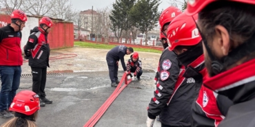 Çorlu AKE yangın eğitiminde sahadaki gücünü test etti