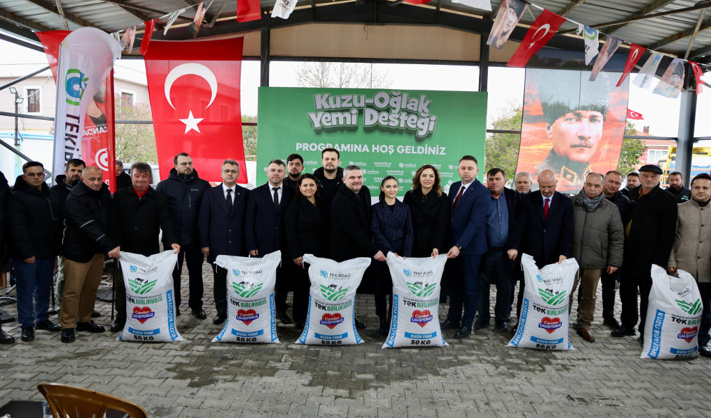Tekirdağ Büyükşehir’den üreticiye 58 bin 500 kg yem