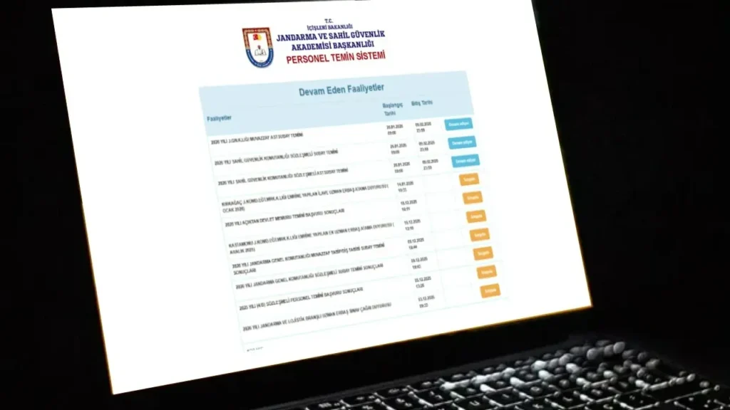 Jandarma personel alımı başladı! 3.395 subay/astsubay için başvuru ekranı açıldı