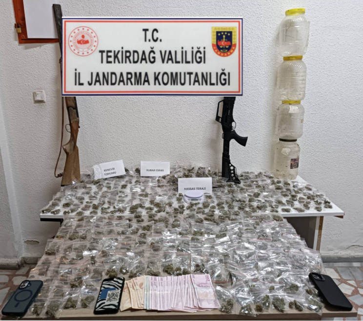 Marmaraereğlisi'nde jandarmadan zehir operasyonu: 1 gözaltı