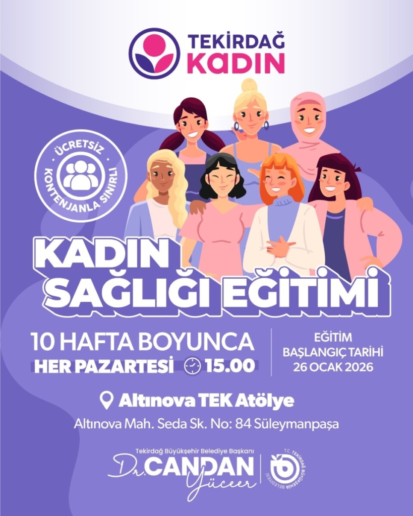 TEK Atölye’de kadınlara özel “Kadın Sağlığı Eğitimi” başlıyor