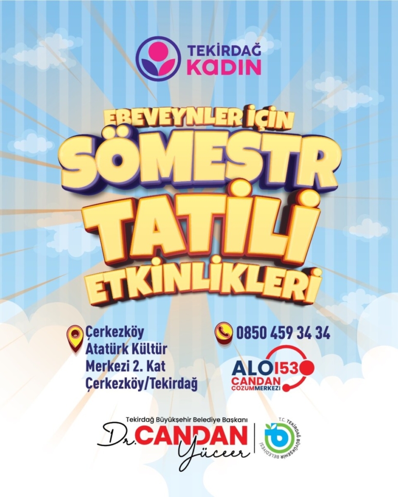 Tekirdağ Büyükşehir’den çocuklara sömestr sürprizi