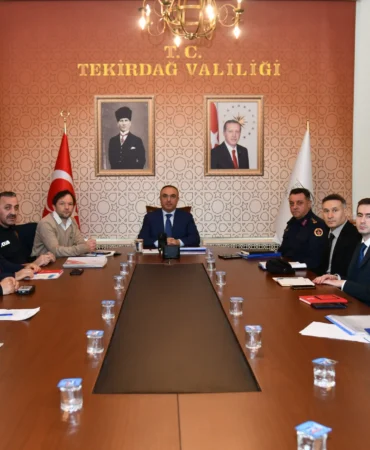 Tekirdağ’da yol güvenliği için yeni tedbirler alındı 2 Tekirdağ’da Trafik Güvenliği Eylem Planı toplantısı