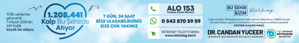 TEKİRDAĞ BÜYÜKŞEHİR BELEDİYESİ 13 ŞUBAT REKLAM GÖRSELİ