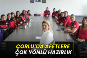 Çorlu Belediyesi AKE personeline verilen afet psikolojisi ve kriz eğitimi