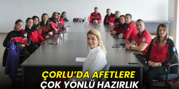 Çorlu Belediyesi AKE personeline verilen afet psikolojisi ve kriz eğitimi