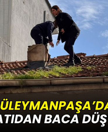SON DAKİKA: Süleymanpaşa'da bir evin bacası düştü! 10 Süleymanpaşa’da çatıdan baca düştü