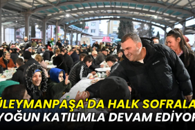 Süleymanpaşa'da halk sofraları yoğun katılımla devam ediyor