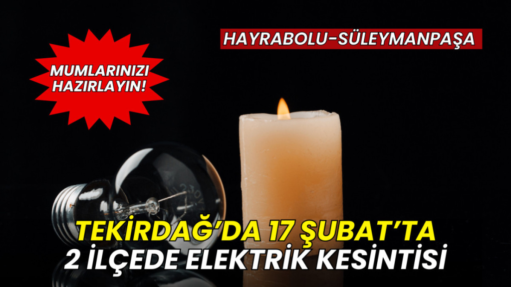 tekirdağ tredaş planli elektrik kesintisi 2026