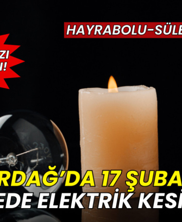 17 Şubat'ta Tekirdağ'da Süleymanpaşa ve Hayrabolu'da elektrik kesintisi 10 tekirdağ tredaş planli elektrik kesintisi 2026