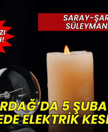 5 Şubat'ta Tekirdağ'da 3 ilçede elektrik kesintisi 8 5 Şubat'ta Tekirdağ'da 3 ilçede elektrik kesintisi