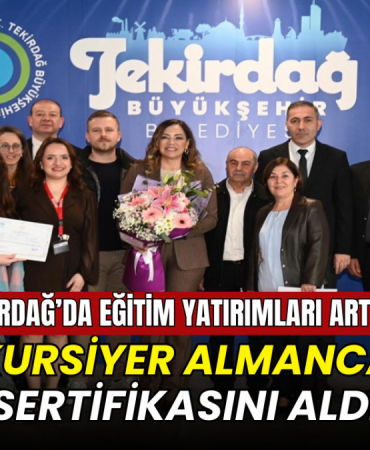 Tekirdağ Büyükşehir'in eğitim yatırımları devam ediyor: 27 kursiyer Almanca A1sertifikasını aldı 3 Tekirdağ Büyükşehir'in eğitim yatırımları devam ediyor: 27 kursiyer Almanca A1sertifikasını aldı