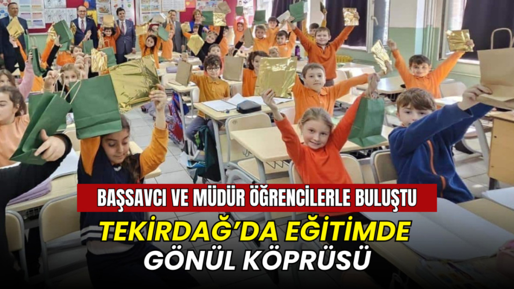 Süleymanpaşa’da miniklere sürpriz protokol ziyareti