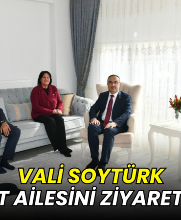 Vali Soytürk şehit ailesini ziyaret etti