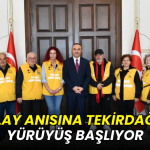 57. Alay anısına Tekirdağ'dan yürüyüş başlıyor