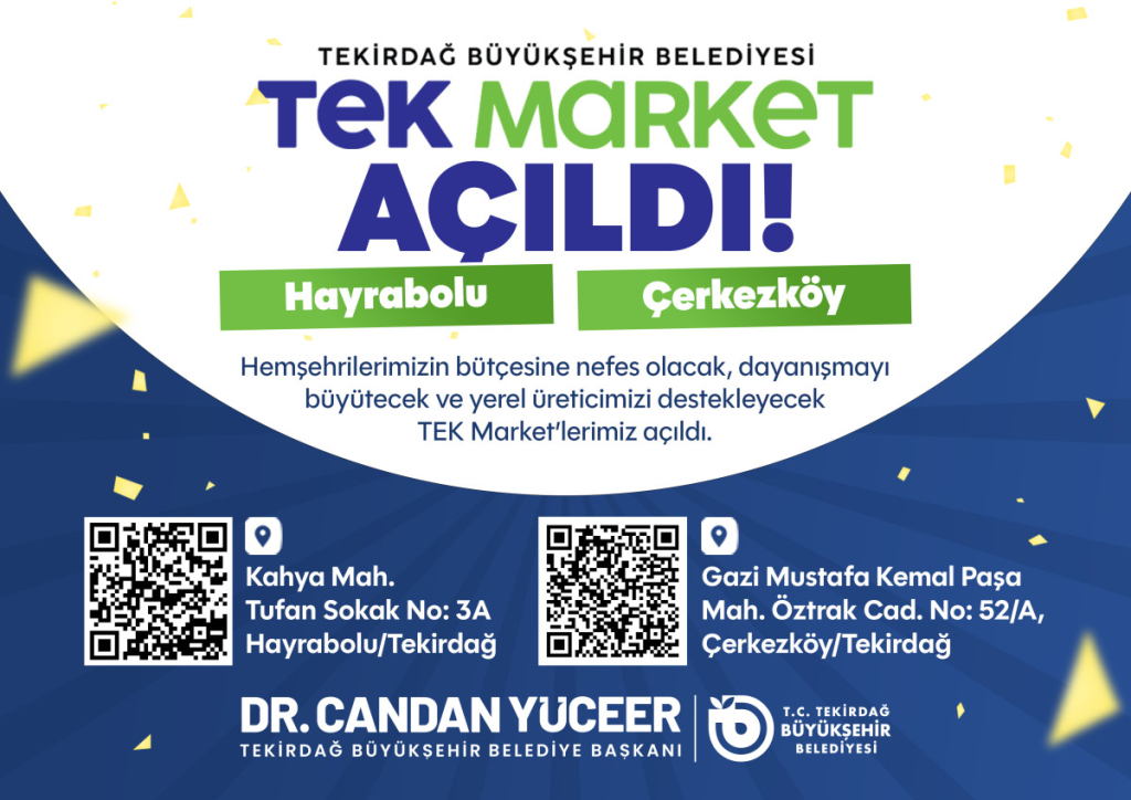 TEKİRDAĞ BÜYÜKŞEHİR BELEDİYESİ 13 MART REKLAM