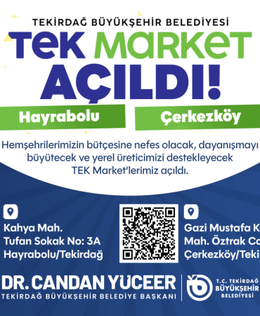 TEKİRDAĞ BÜYÜKŞEHİR BELEDİYESİ 13 MART REKLAM