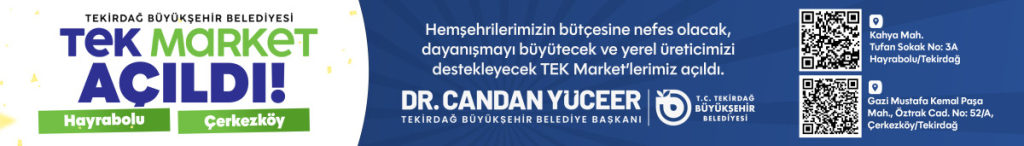 TEKİRDAĞ BÜYÜKŞEHİR BELEDİYESİ 13 MART REKLAM
