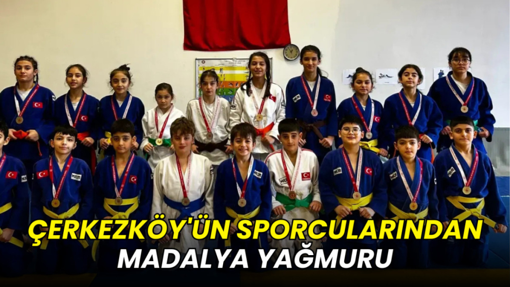 Çerkezköy'ün sporcularından madalya yağmuru