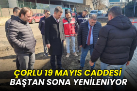 Çorlu 19 Mayıs Caddesi baştan sona yenileniyor