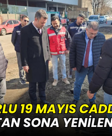 Çorlu 19 Mayıs Caddesi baştan sona yenileniyor