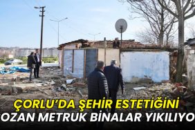 Çorlu’da şehir estetiğini bozan metruk binalar yıkılıyor