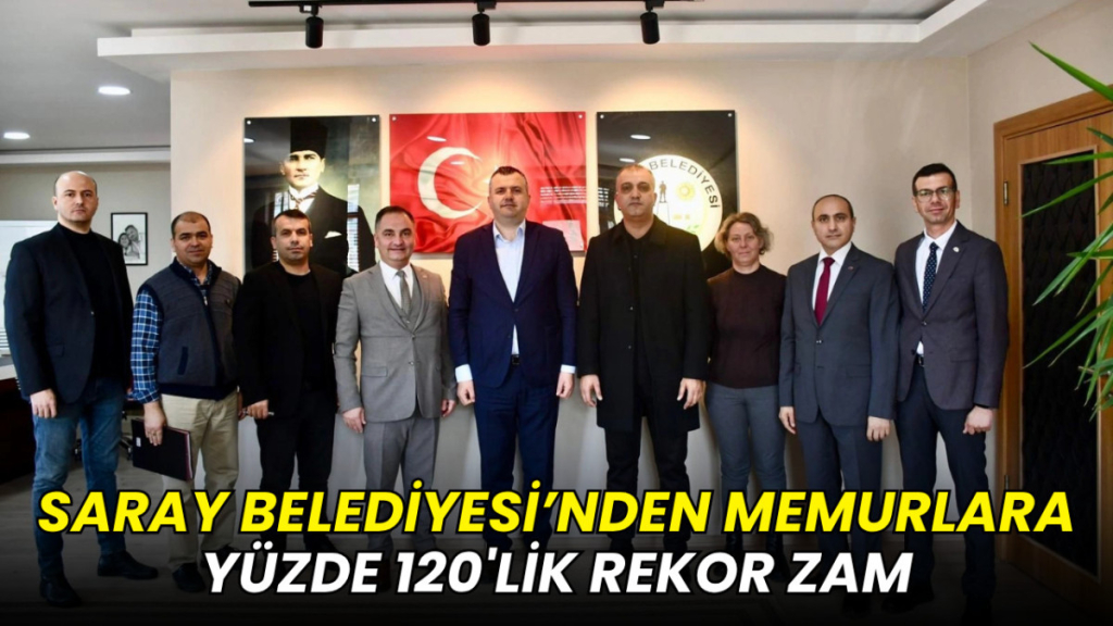 Saray Belediyesi’nden memurlara yüzde 120'lik rekor zam