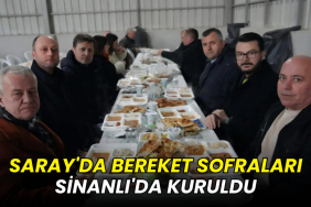 Saray'da bereket sofraları Sinanlı'da kuruldu
