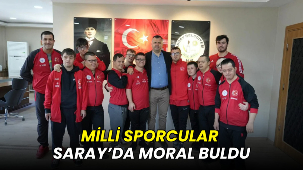 Milli sporcular Saray’da moral buldu