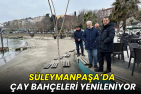 Süleymanpaşa’da çay bahçeleri yenileniyor