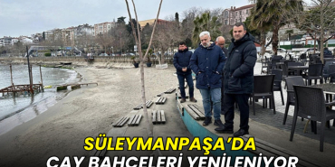 Süleymanpaşa’da çay bahçeleri yenileniyor