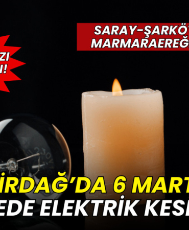 6 Mart'ta Tekirdağ'da 5 ilçede elektrik kesintisi: İşte güncel liste