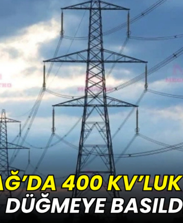 Tekirdağ'da 400 kV’luk hat için düğmeye basıldı
