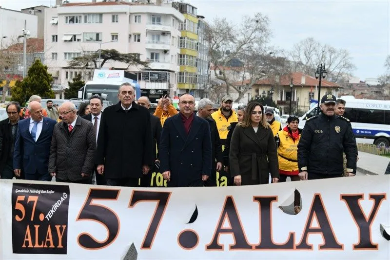 Tekirdağ’da Çanakkale şehitleri için anlamlı uğurlama