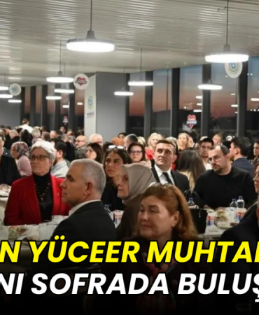 Candan Yüceer muhtarlarla aynı sofrada buluştu