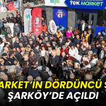 TEK Market’in dördüncü şubesi Şarköy’de açıldı