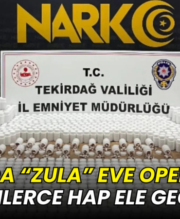Çorlu’da “zula” eve operasyon: On binlerce hap ele geçirildi