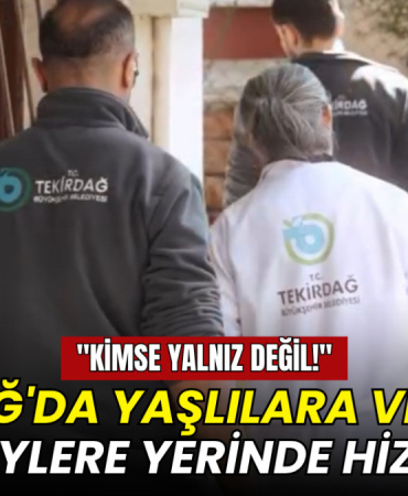 "Kimse yalnız değil!": Tekirdağ'da yaşlılara ve engelli bireylere yerinde hizmet
