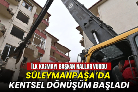 Tekirdağ haberleri - Tekirdağ Süleymanpaşa’da kentsel dönüşüm için ilk kazma vuruldu