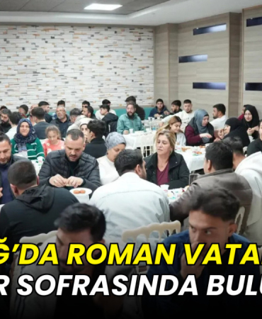 Tekirdağ’da roman vatandaşlar iftar sofrasında buluştu